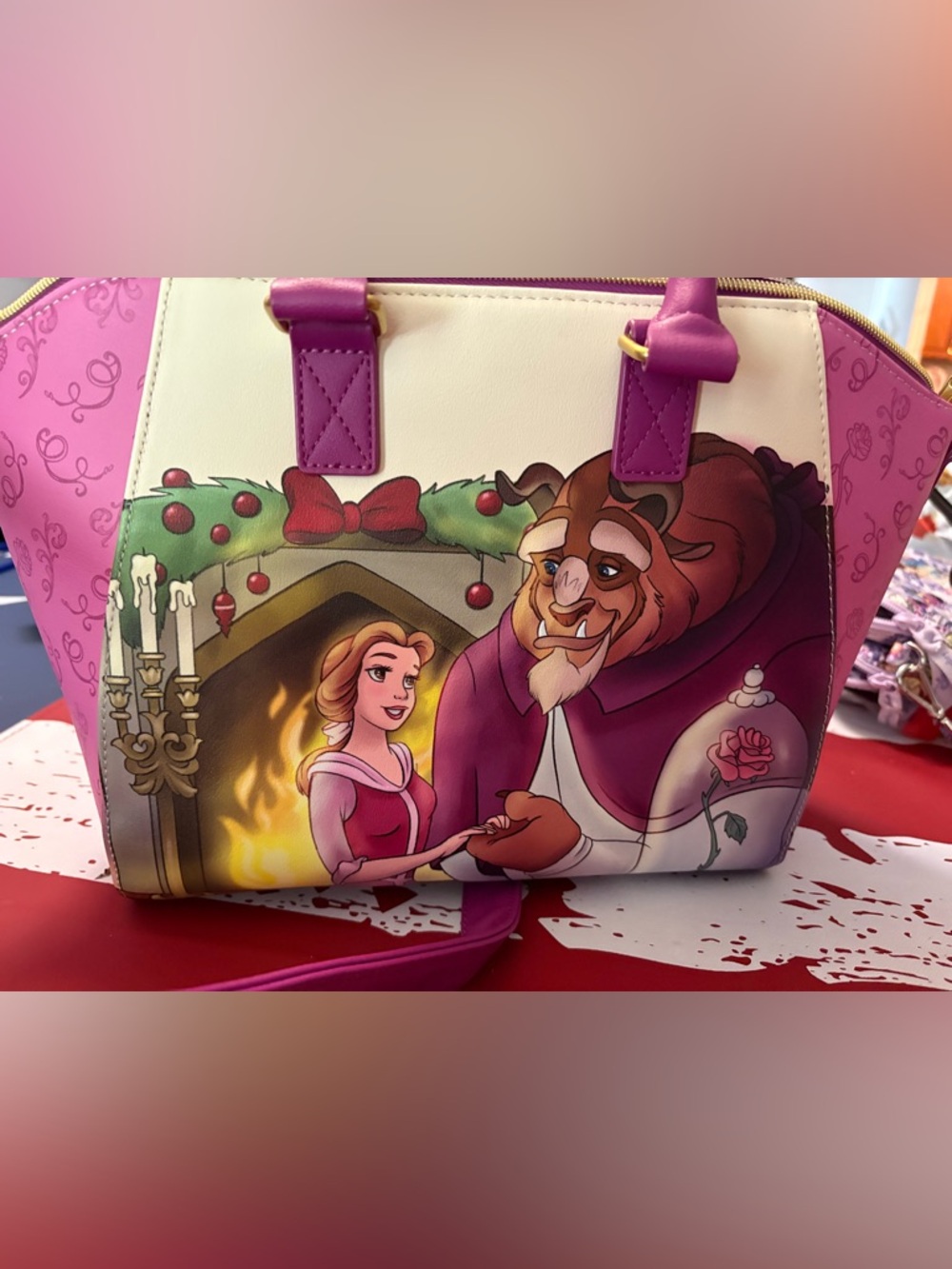 Beauty & The Beast Enchanted Christmas Loungefly Purse